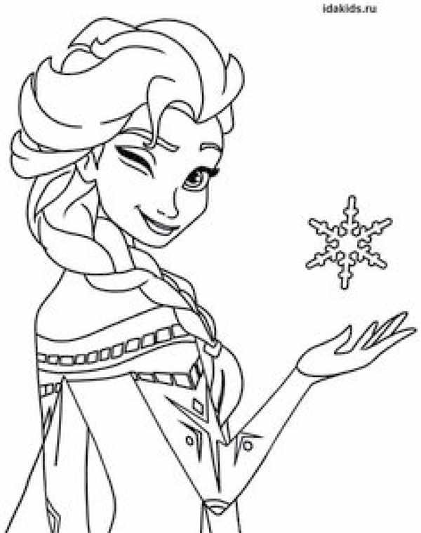 Раскраски для девочек Elsa Anna