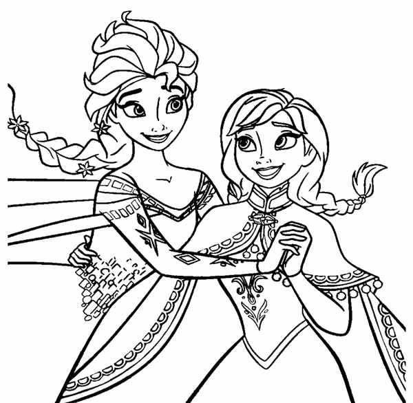 Раскраска Anna Elsa