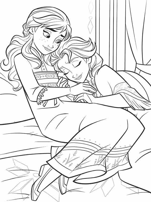 Раскраска Anna Elsa
