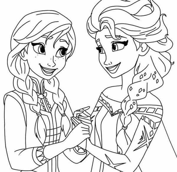 Раскраска Anna Elsa