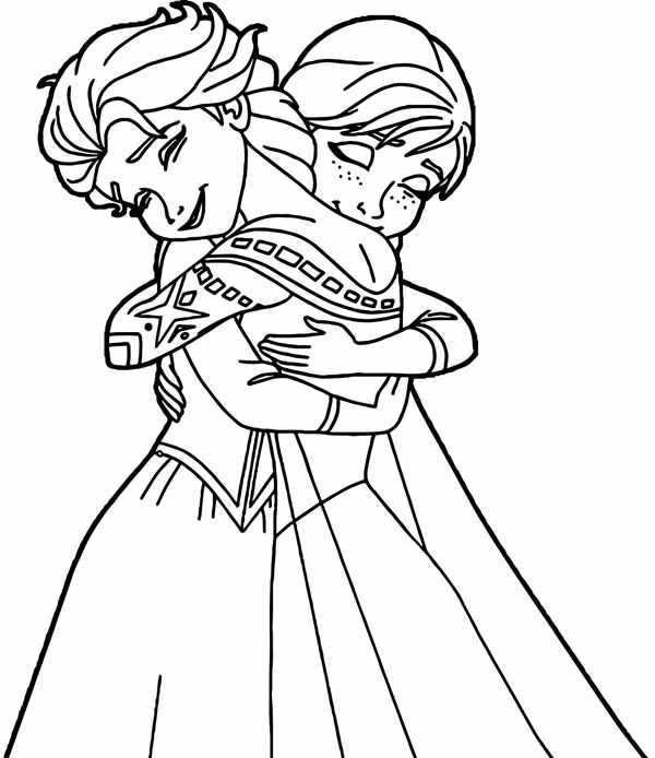 Раскраска Anna Elsa