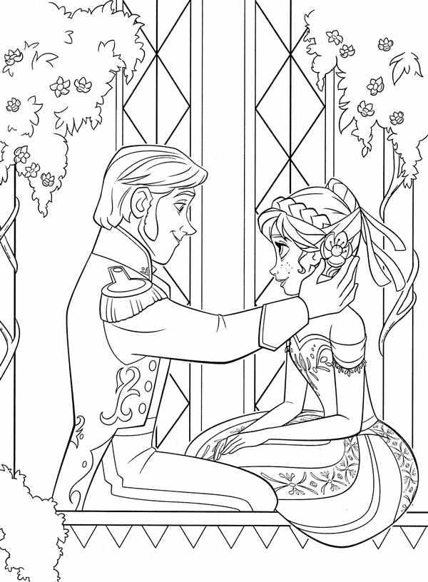 Раскраска Anna Elsa
