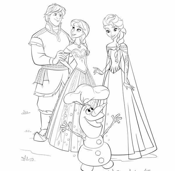 Раскраска Anna Elsa