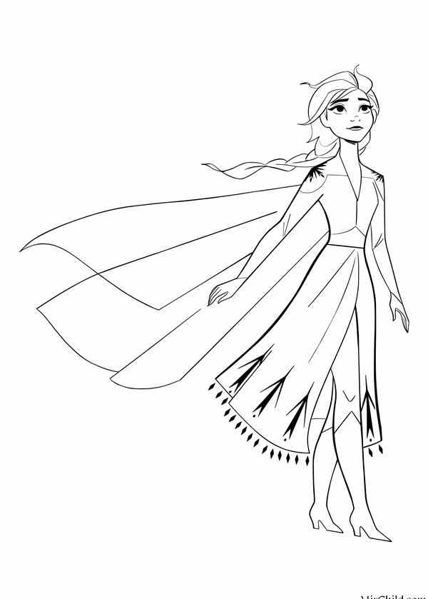 Раскраска Anna Elsa