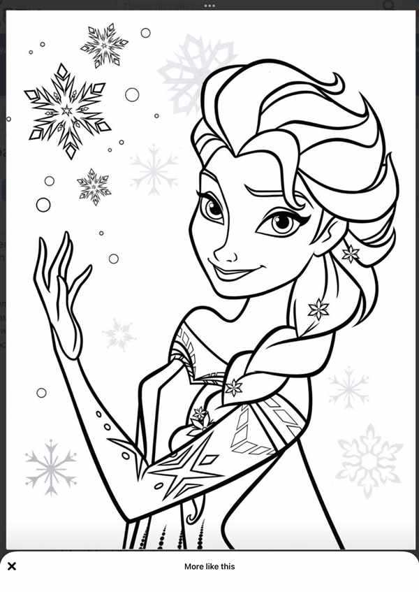 Раскраски для девочек Elsa Anna