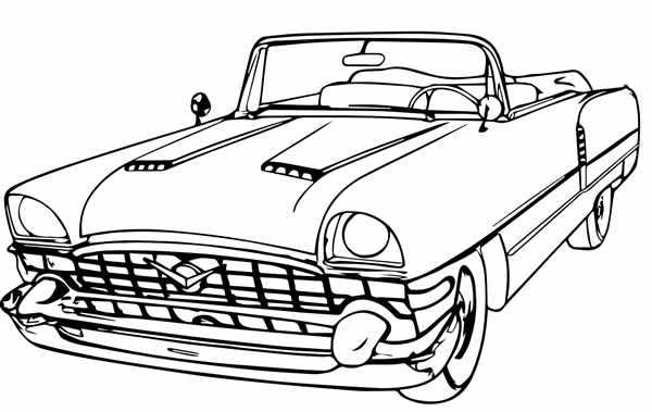 Раскраска Антикварный Автомобиль