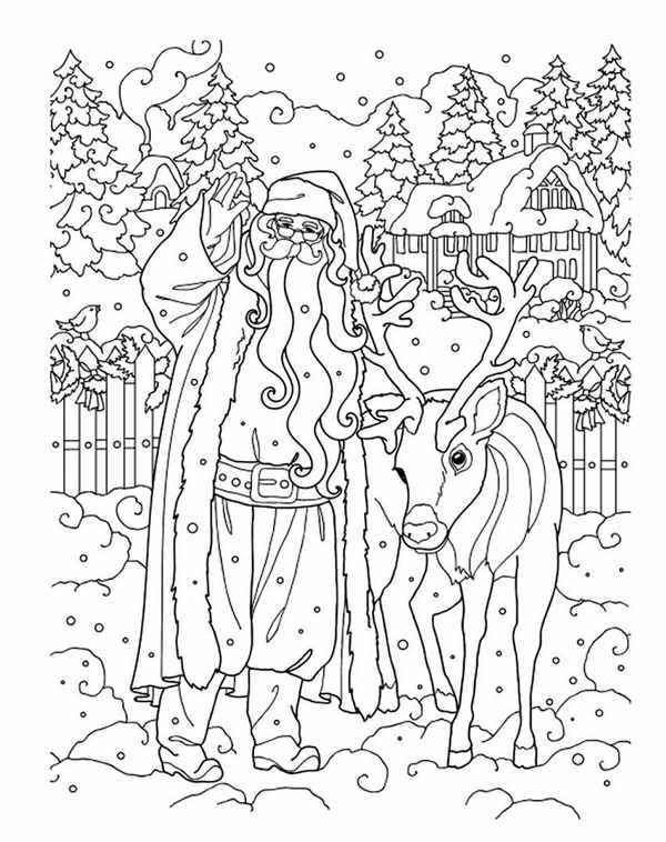Mysterious Santa разукрашки