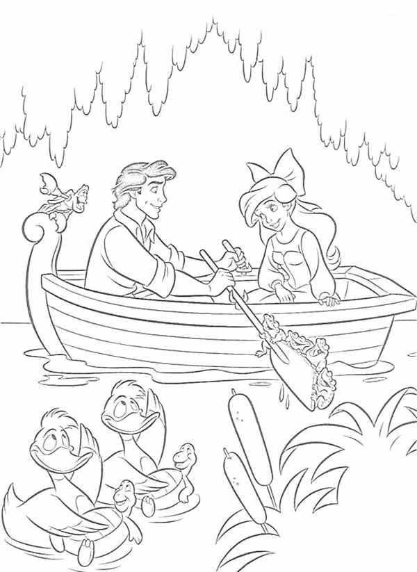 Раскраска Ариэль и ЭрикMoanaAriel DisneyEricThe Little MermaidBeauty and the BeastEric1