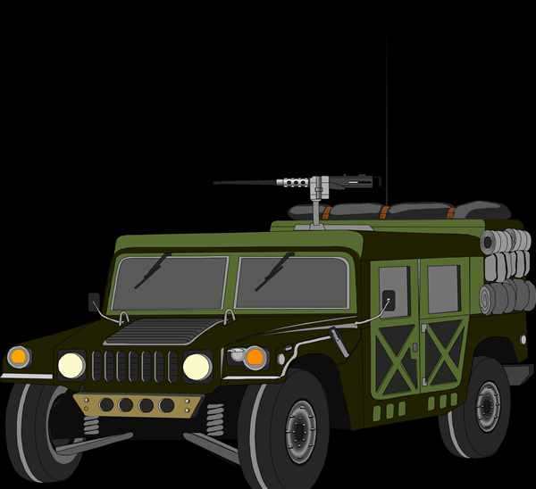 Военный джип раскраска