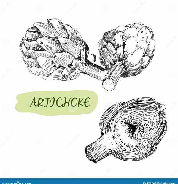 Артишок раскраска