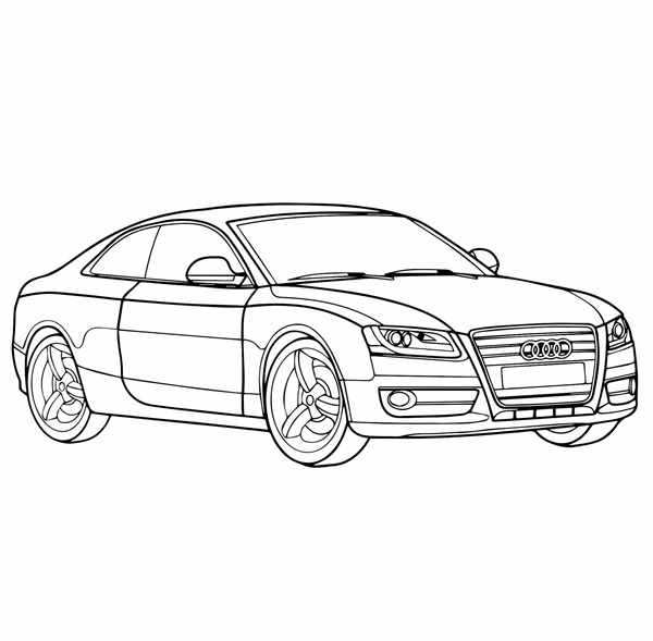 {Audi a5 Sportback раскраска}