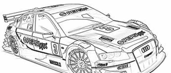 Раскраска. Гоночные автомобили