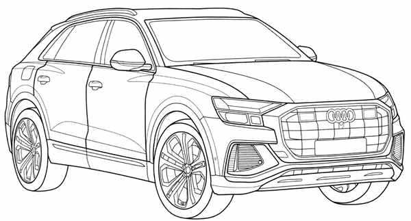 Ауди r8 раскраска