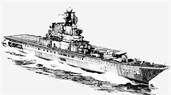 Авианосец Адмирал Кузнецов раскраска