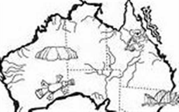 Австралия раскраска для детей