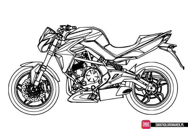 Питбайк раскраска ТТР 125