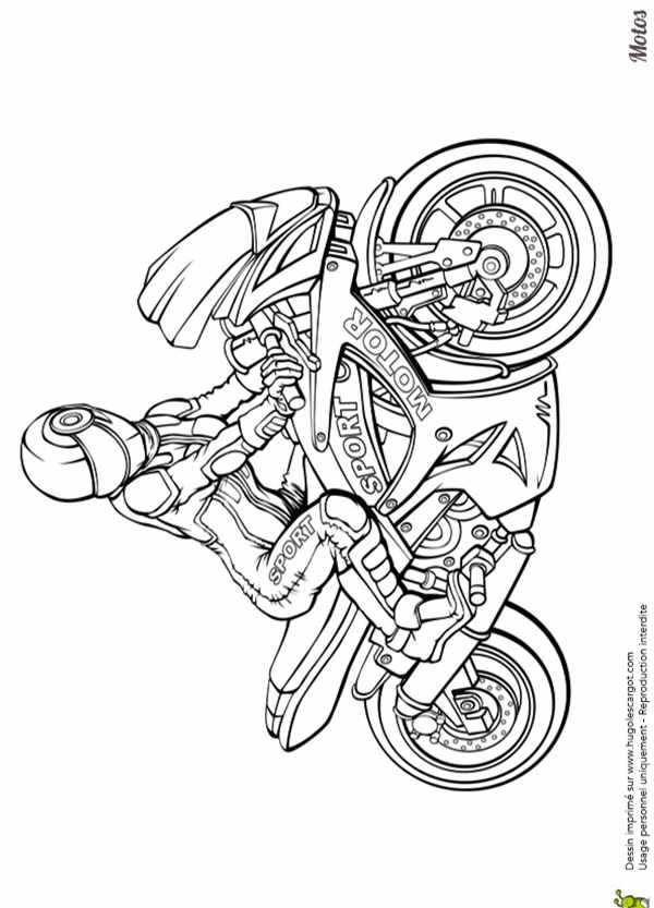 Раскраска мотоциклы кросс Honda