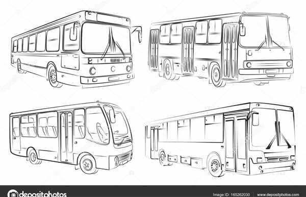 Рисунок остановка общественного транспорта