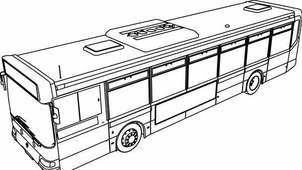 Раскраска автобус Тайо
