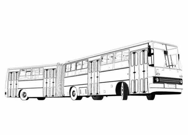Раскраска автобуса Гани для детей