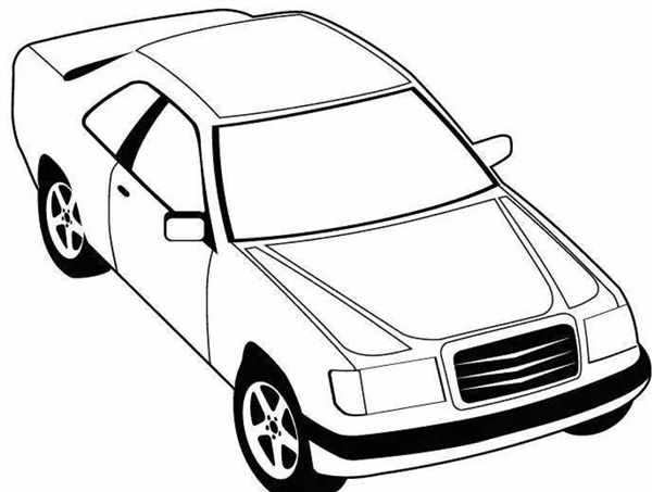 Раскраска Автомобиль Веселье для Малышей