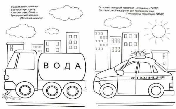 Раскраска машина кабриолет
