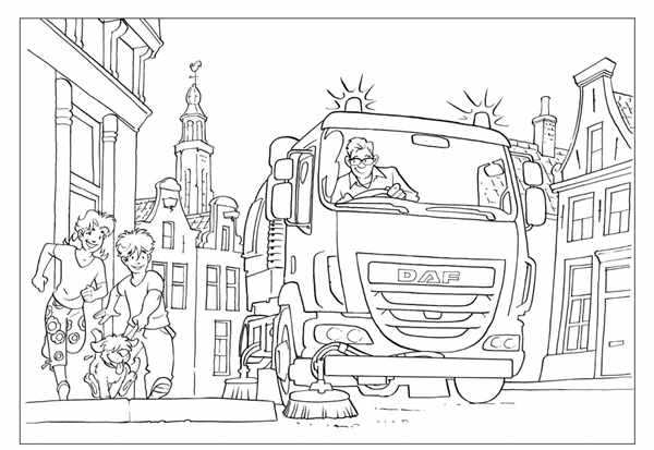 Раскраска Автомобиль За Городом