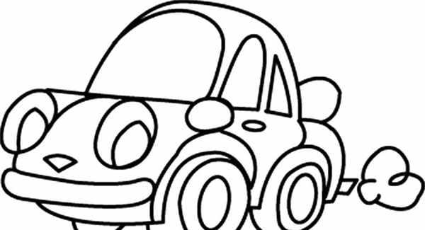 Автомобиль раскраска для малышей