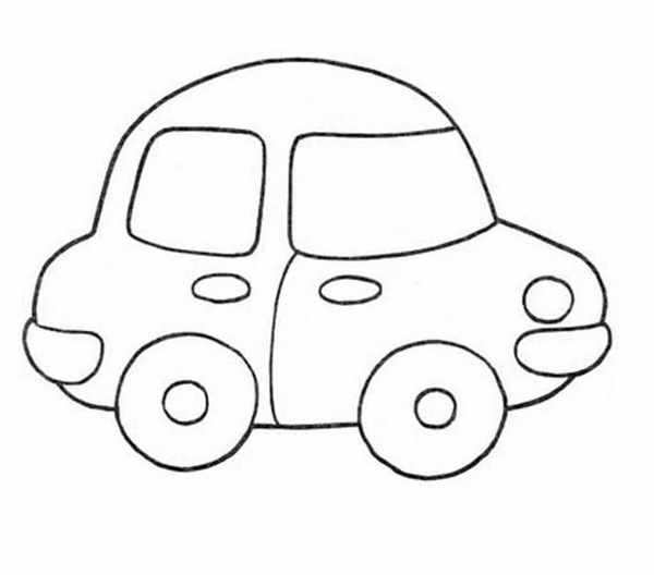 Раскраска Автомобильчик веселые нули и единицы для маленьких пилотов