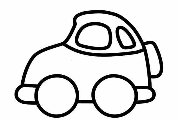 Раскраска Автомобильчик веселые нули и единицы для маленьких пилотов