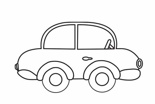 Раскраска Автомобильчик веселые нули и единицы для маленьких пилотов