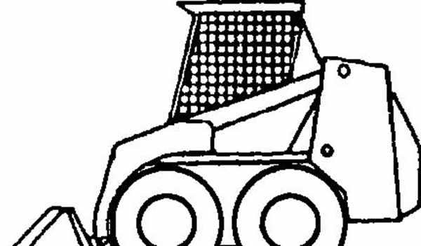 Трактор JCB раскраска