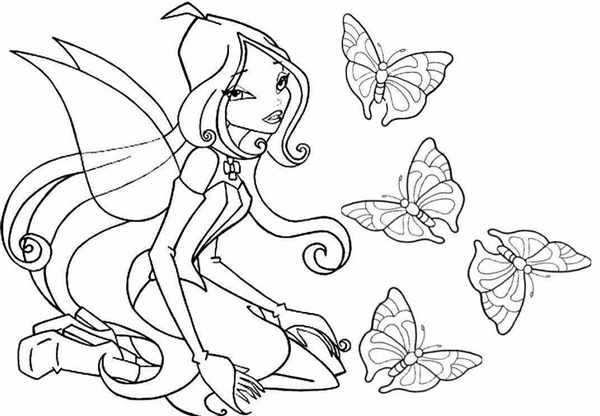 Раскраски Winx Гармоникс