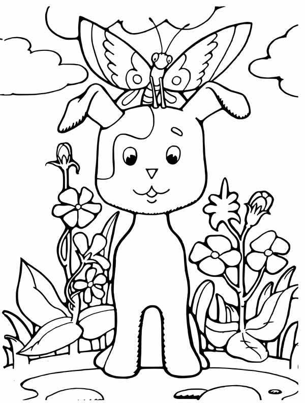 Кошка раскраска для детей