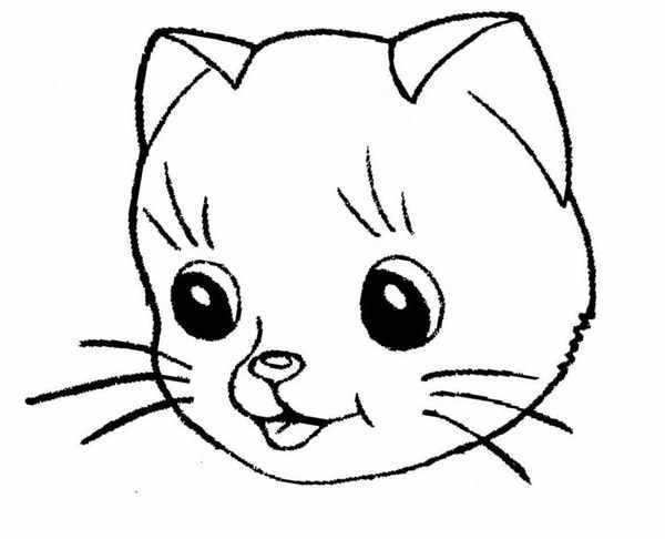 Раскраска кошка с котятами
