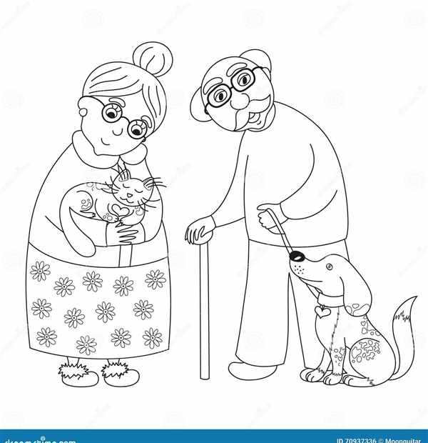 Бабушка рисунок