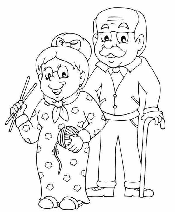 Бабушка рисунок