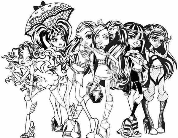 Monster High раскраски Дракулаура