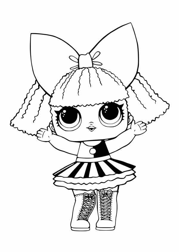 Кукла ЛОЛ raskraska