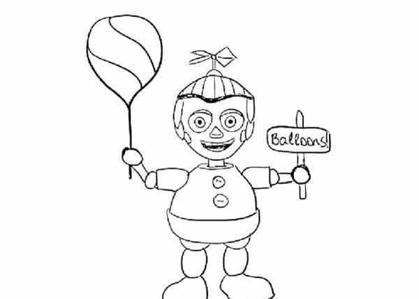 Balloon boy раскраска