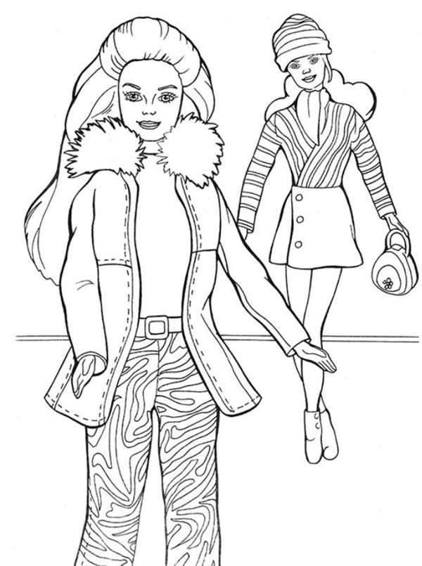 Раскраска Barbie Новая Шляпка Вместе с Вами