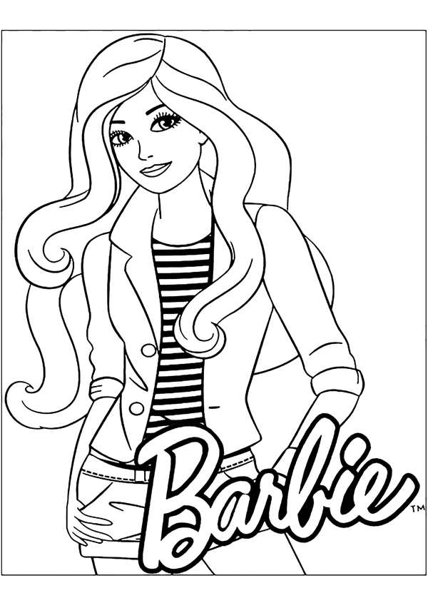 Раскраска Barbie Новая Шляпка Вместе с Вами