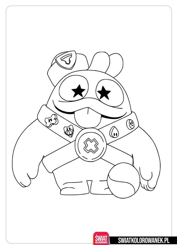 Раскраски из игры Brawl Stars