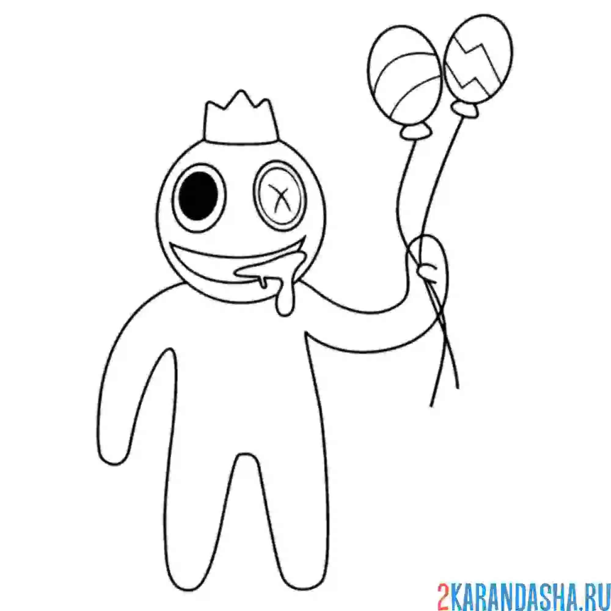 Rainbow friends раскраска