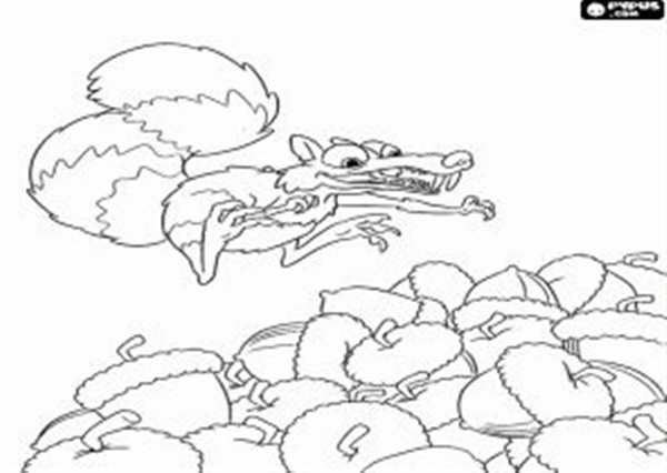 Белка Скрэт рисунок