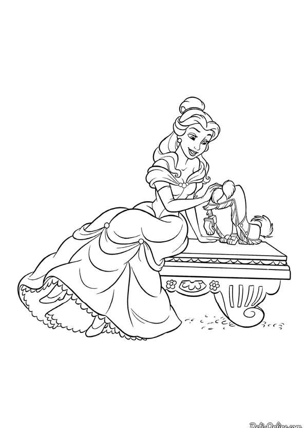 {Раскраска (Белль)}