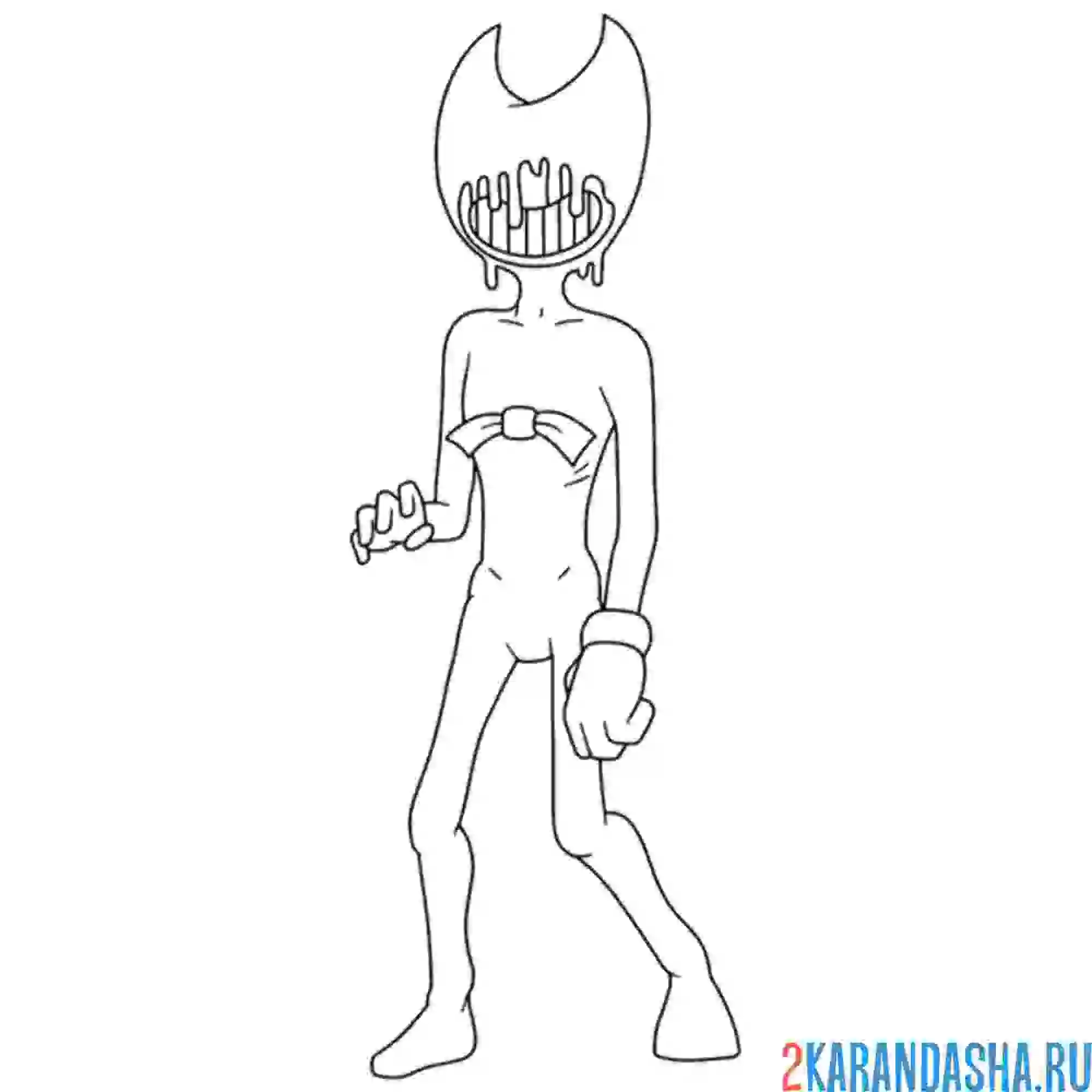 Bendy раскраска
