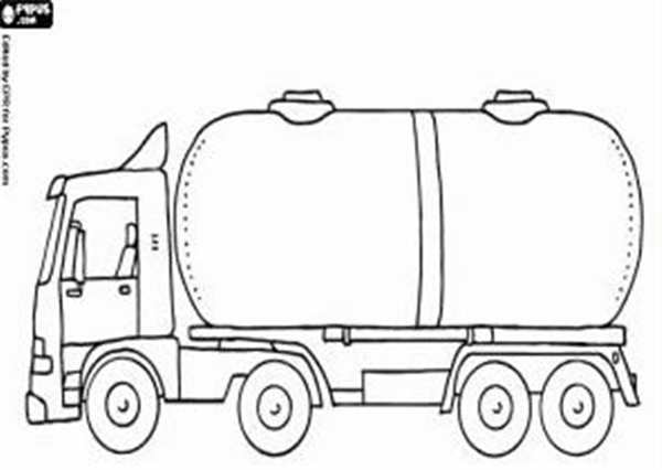 Нарисованная автоцистерна