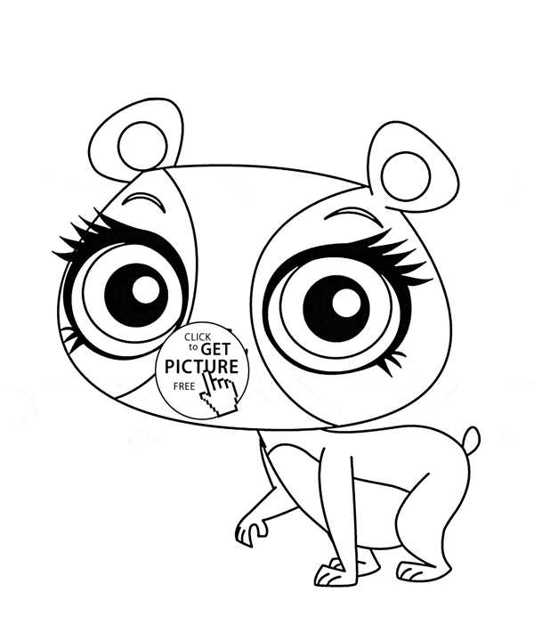 Раскраска Littlest Pet shop