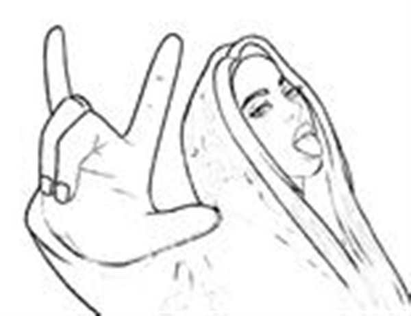 Billie Eilish. Раскраска